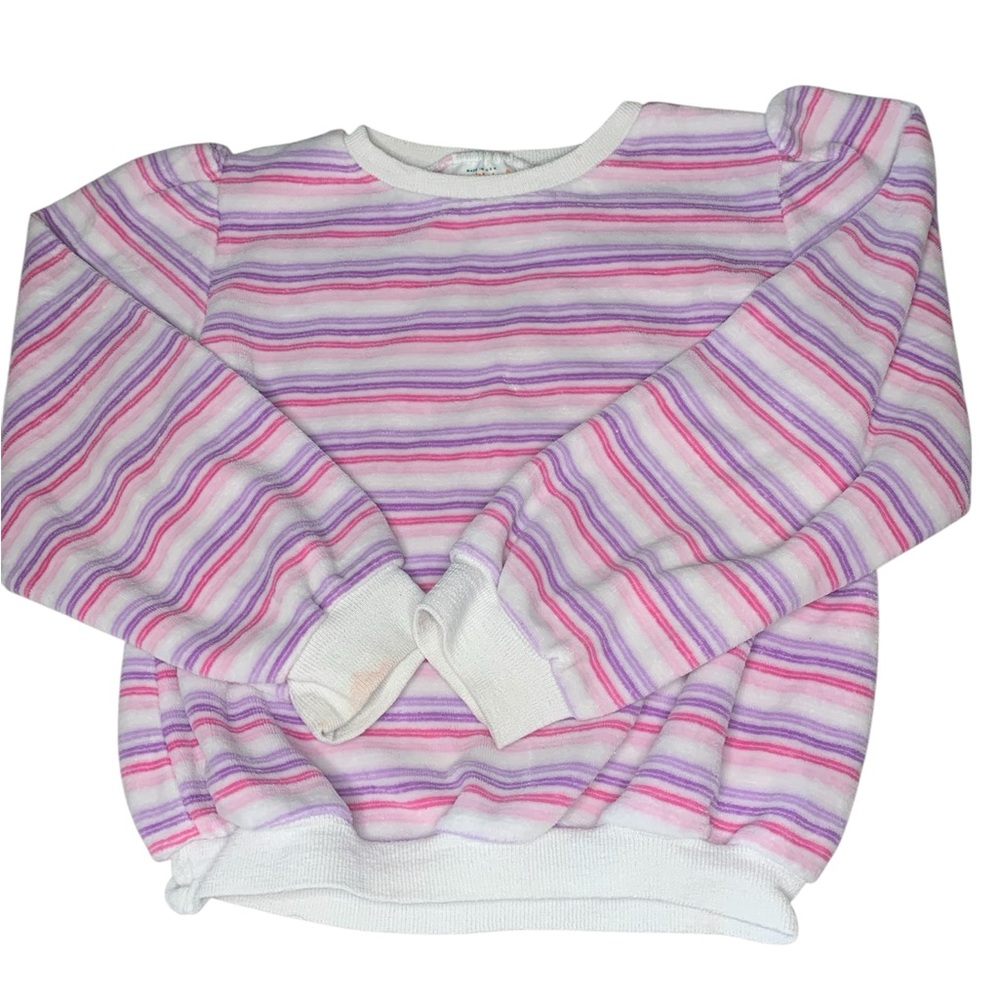 Vintage Healthtex Pink and Purple Striped Sweatshirt
